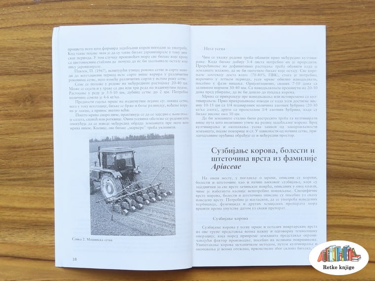 poglavlje o setvi mrkve sa traktorom